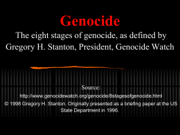 8 stages of genocide interactive