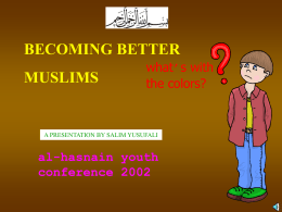 Become better Muslims - Al
