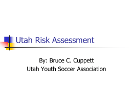 Utah Risk Assessment Program - Utah Youth Soccer Association