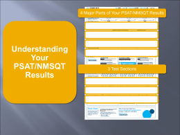 Click Here for the presentation used at the January 10th PSAT