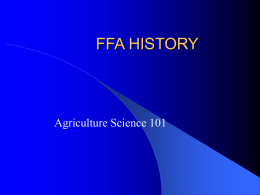 ffa history - Glenrose FFA