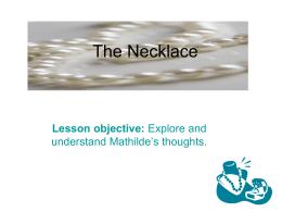 "The Necklace" Student powerpoint