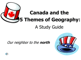 Canada and the 5 Themes of Geography