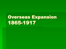 Overseas Expansion 1865-1917