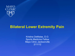 Bilateral Lower Extremity Pain