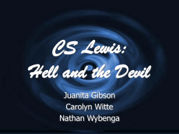 CS Lewis: Hell and the Devil