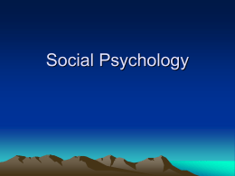 Social Psychology - College of Alameda