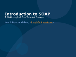 SOAP Overview