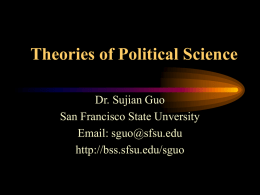 Comparative Political Systems - San Francisco State University