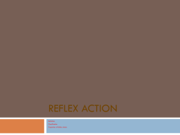 Properties of reflex action