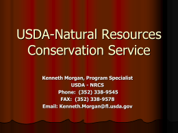USDA Programs - Wildlife Ecology and Conservation