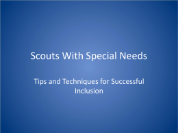 Special Needs Scouts
