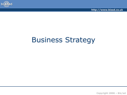 Business Strategy - PowerPoint Presentation