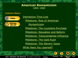 Rise of American Romanticism