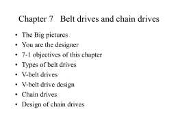 Chapter 7 Belt drives and chain drives
