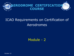aerodrome certification