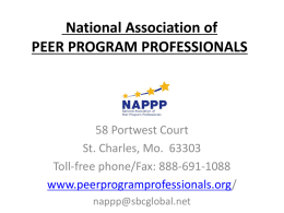 national association of peer program professionals