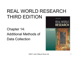 REAL WORLD RESEARCH THIRD EDITION