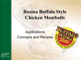 Rosina Buffalo Style Chicken Meatballs