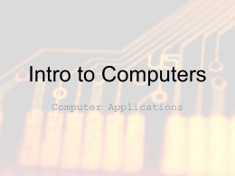 intro to computers powerpoint