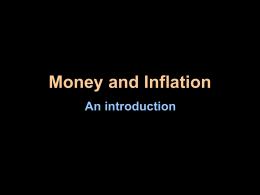Money and Inflation - The Economics Network