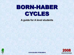 Born Haber Cycles