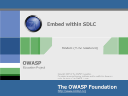 OWASP Education Project