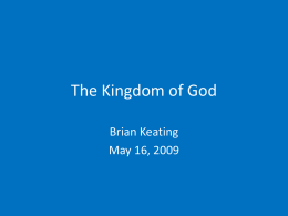 The Kingdom of God (PowerPoint)