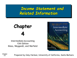 CH_04_Income Statement and Related Information