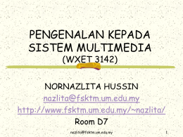 sistem pengendalian - Faculty of Computer Science and Information