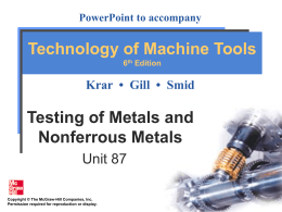 Testing of Metals and Nonferrous Metals