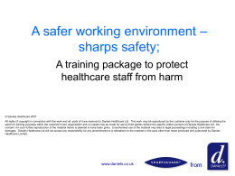 Handling sharps – A framework for safe practice