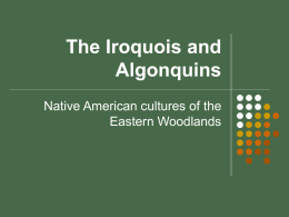 I. The Iroquois