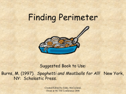 Spaghetti and Meatballs for All! A Mathematical Story