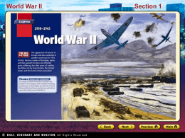 World War II Section 1
