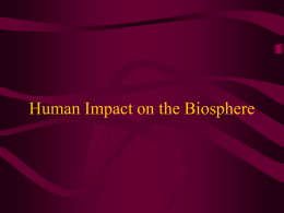 Biomes and Human Impact Notes
