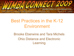 Best Practices in the K-12 Environment