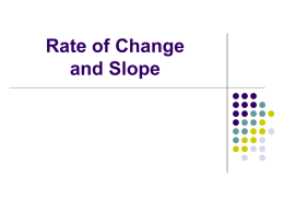 Rate of Change and Slope 6