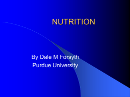 nutrition - Purdue University