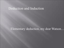 4 Induction and Deduction