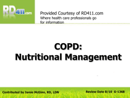 COPD - Nutrition411