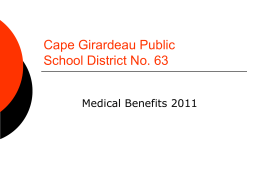 Base Rx Plan - Cape Girardeau Public Schools