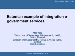 eGovernment in Estonia: Best Practices