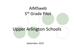 AIMSweb - Sept 2010