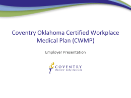 (CWMP) - Employer Presentation
