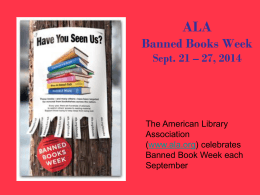 Banned Books - URIEDC423Deeney