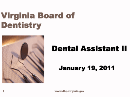 Dental Assistants II