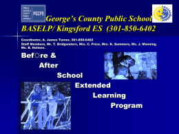 HERE - Prince George`s County Public Schools