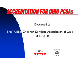 What is Accreditation? - The Ohio Child Welfare Training Program