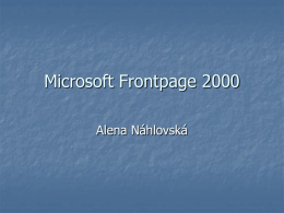 Microsoft Frontpage